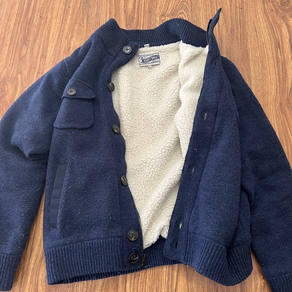 Schott NYC Mens Zip Up Sweater - Picture 2 of 2